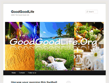 Tablet Screenshot of goodgoodlife.org